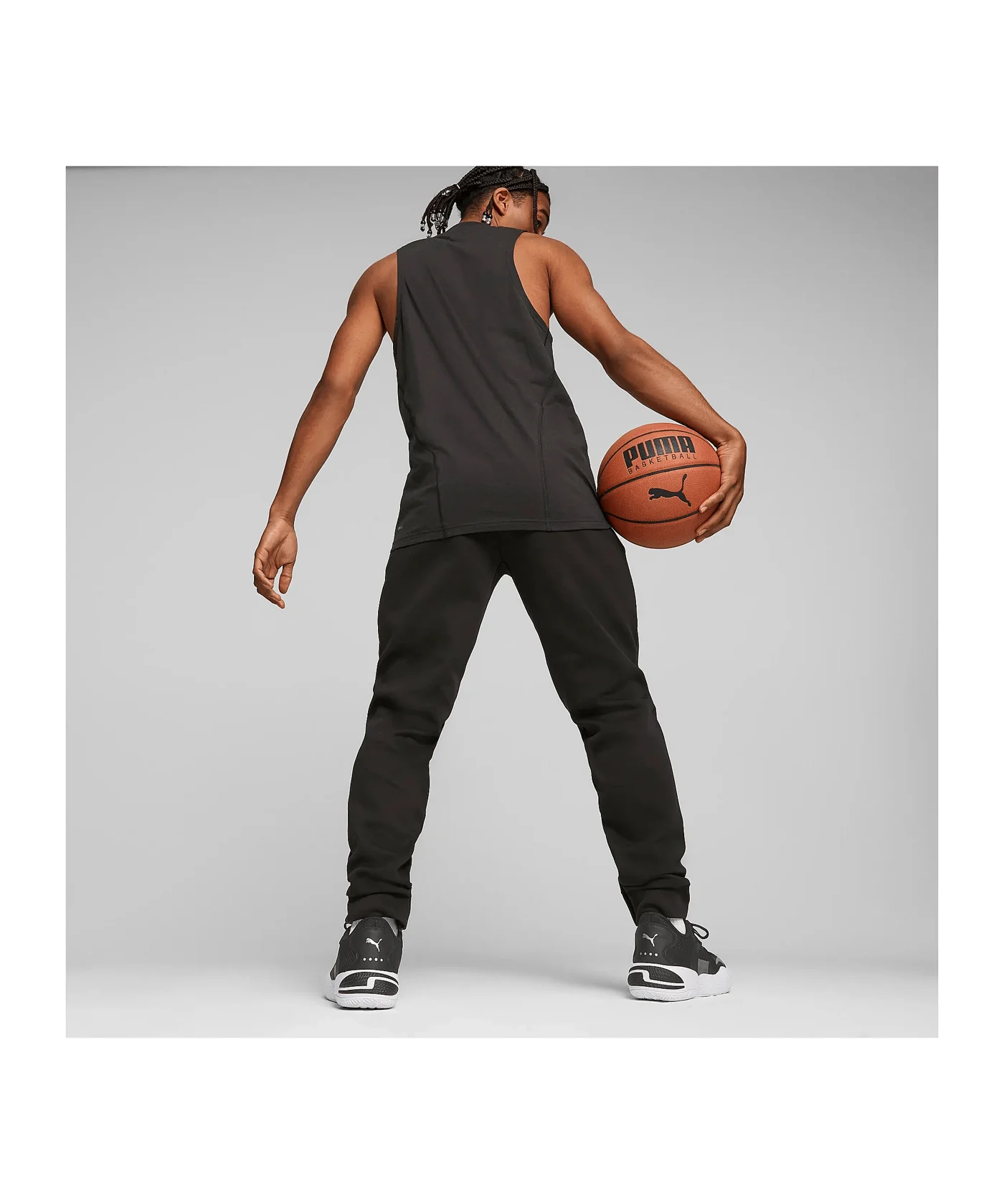 PUMA Hoops Team Dime Jogginghose Schwarz F01