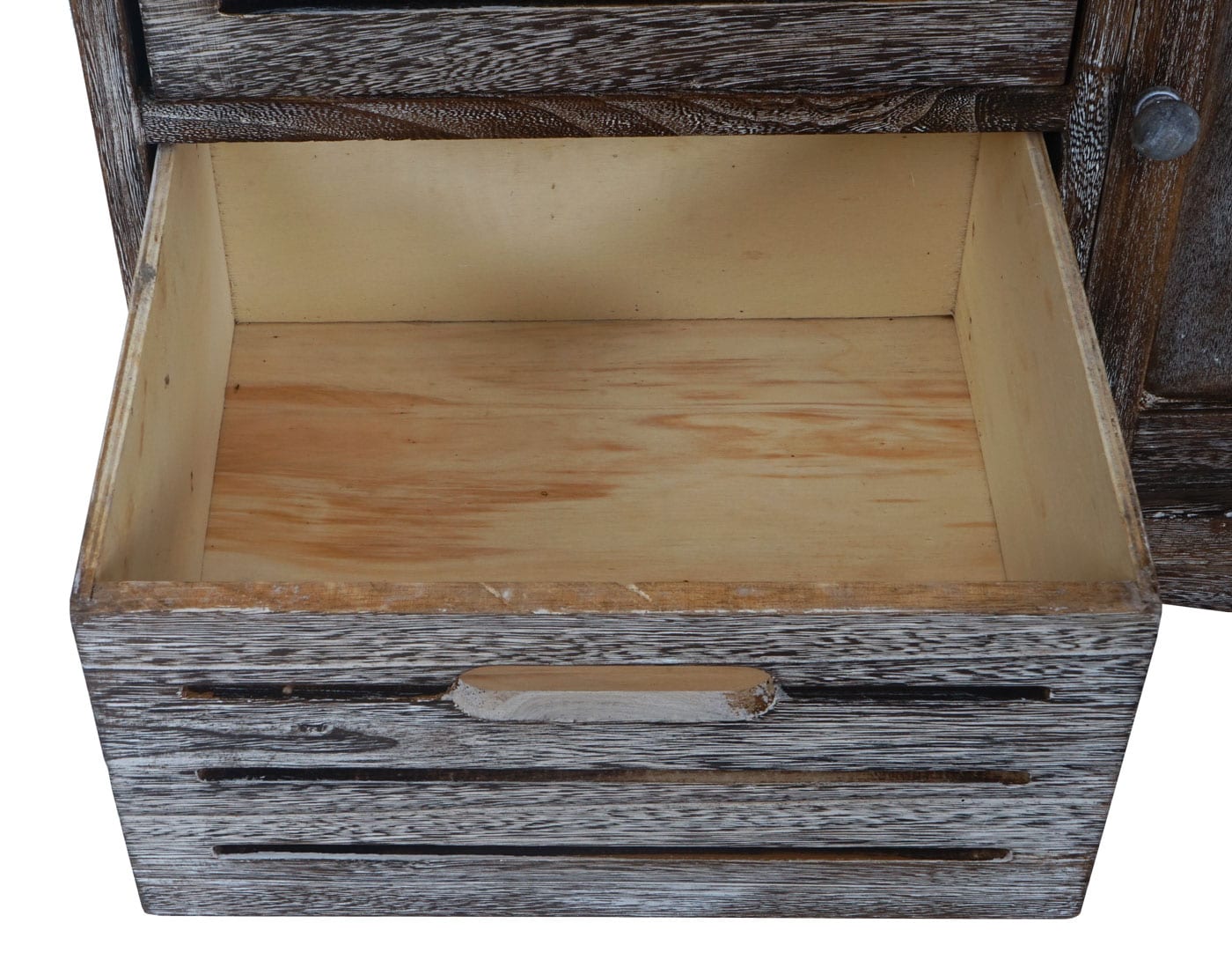 Sitzbank Asti, Bank Kommode, Shabby-Look Vintage MVG-zertifiziert 49x71x32cm braun