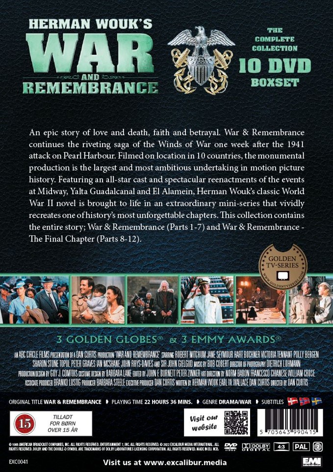 Herman Wouk - War and Remembrance - DVD