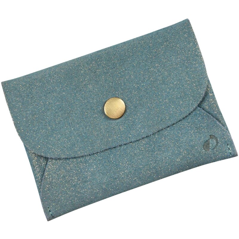 Quo Vadis - Mini pochette - Julo - 11,5x8,5 cm - Cuir de vachette suédé- par 6