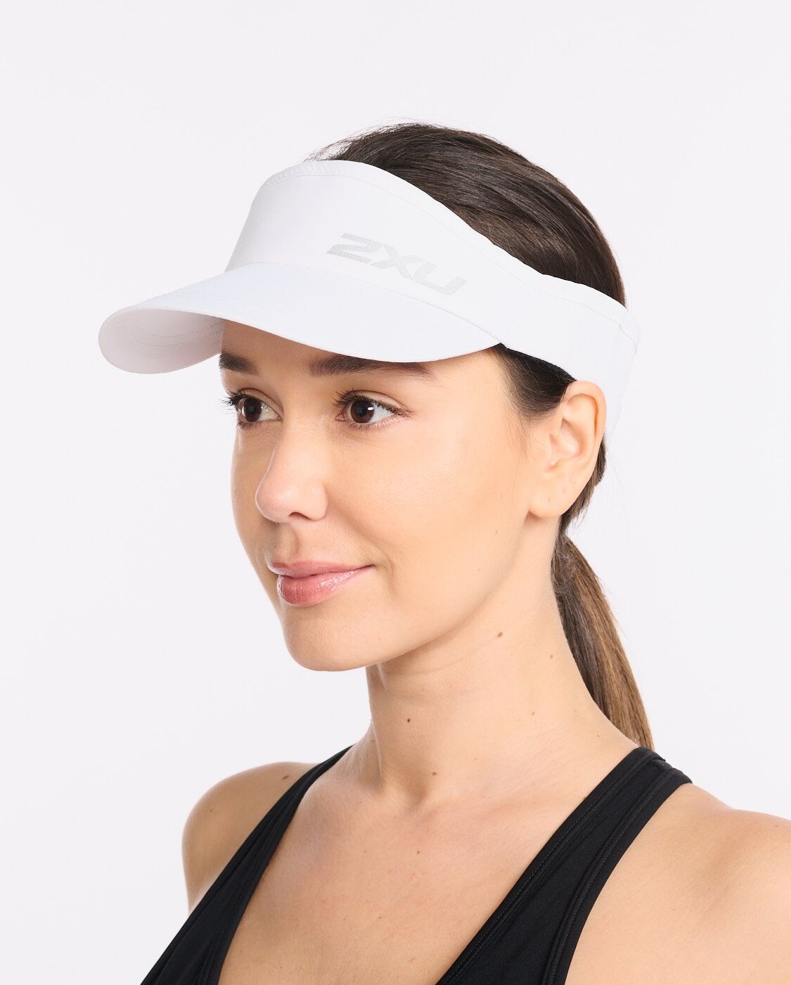 Run Visor Unisex White/White