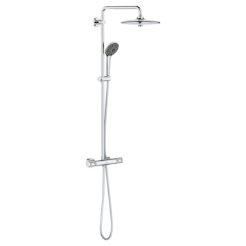 Grohe regendoucheset Quickfix Vitalio Joy 310 met handdouche en thermostaatkraan 3 standen chroom