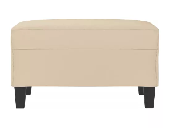 Repose-pied Crème 70x55x41 cm Tissu microfibre