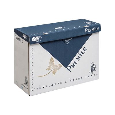GPV - 250 Pochettes Enveloppes C4 229 x 324 mm - 120 gr - fenêtre 50x100 mm - kraft - bande adhésive
