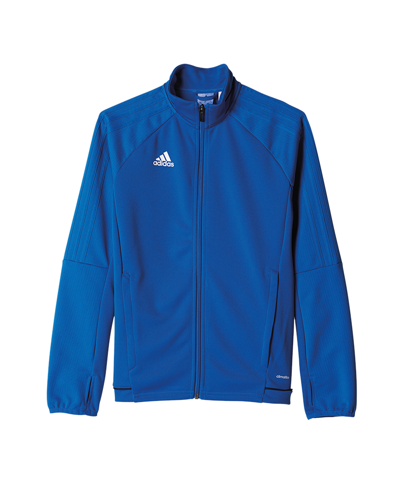 adidas Tiro 17 Trainingsjacke Kids Blau Weiss