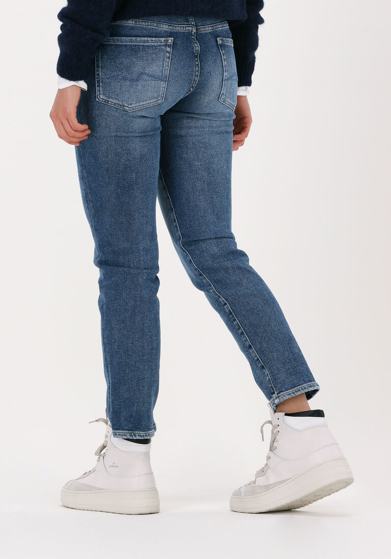 7 FOR ALL MANKIND blauwe 7 for all mankind straight leg jeans roxanne anke