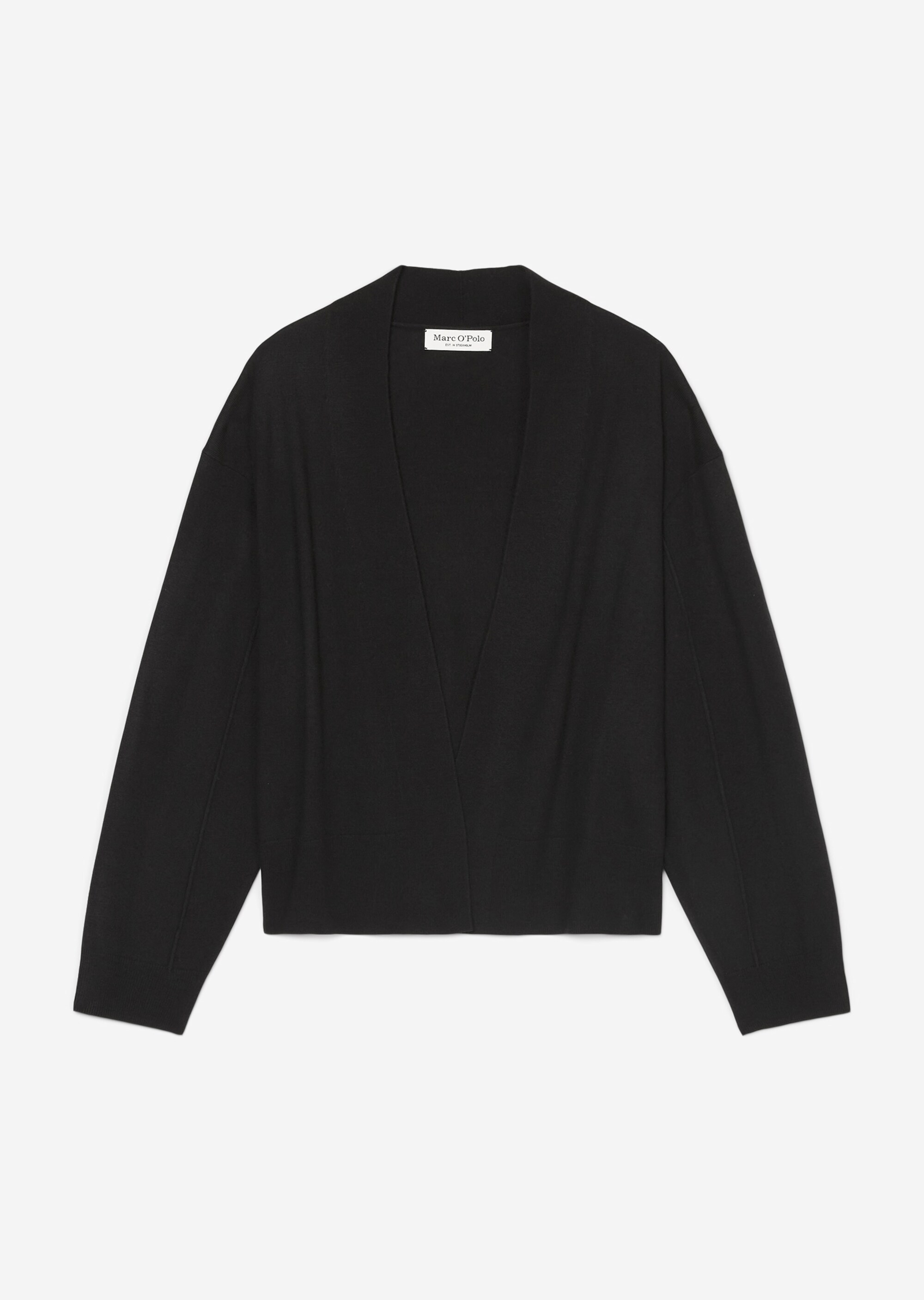 Cardigan loose aus Schurwolle-Viskose-Mix
