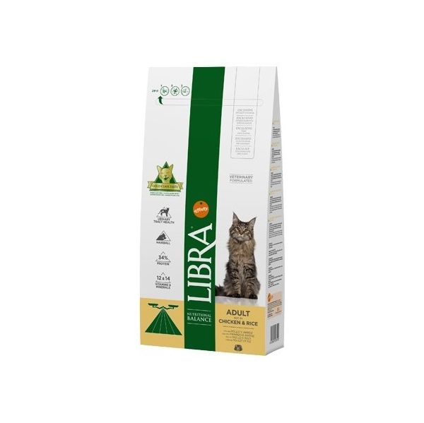 Libra Adult Chicken & Rice Cat 12Kg