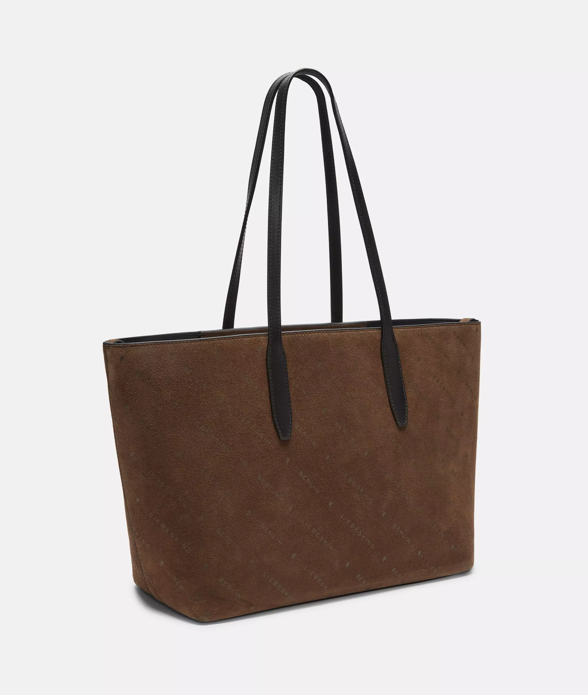 Monogram Shopper M Suede shopper with Liebeskind Berlin lettering