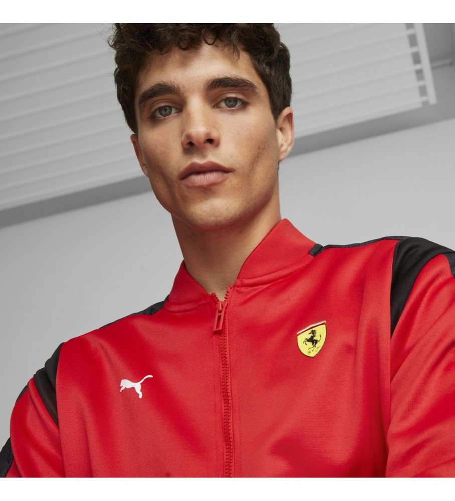 Jaqueta esportiva Puma Scuderia Ferrari Race MT7 vermelha