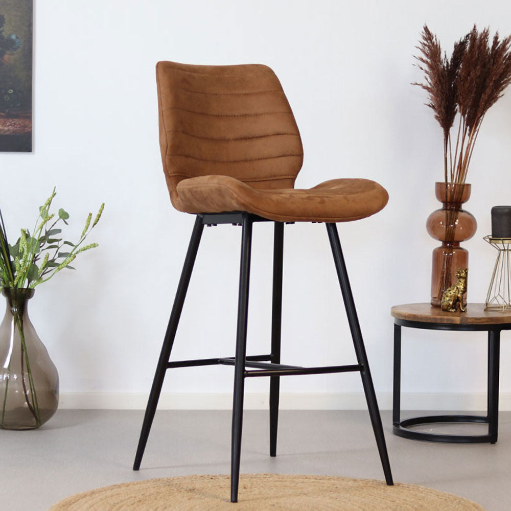 Bronx71 IndustriÃ«le barkruk Morris cognac 71 cm
