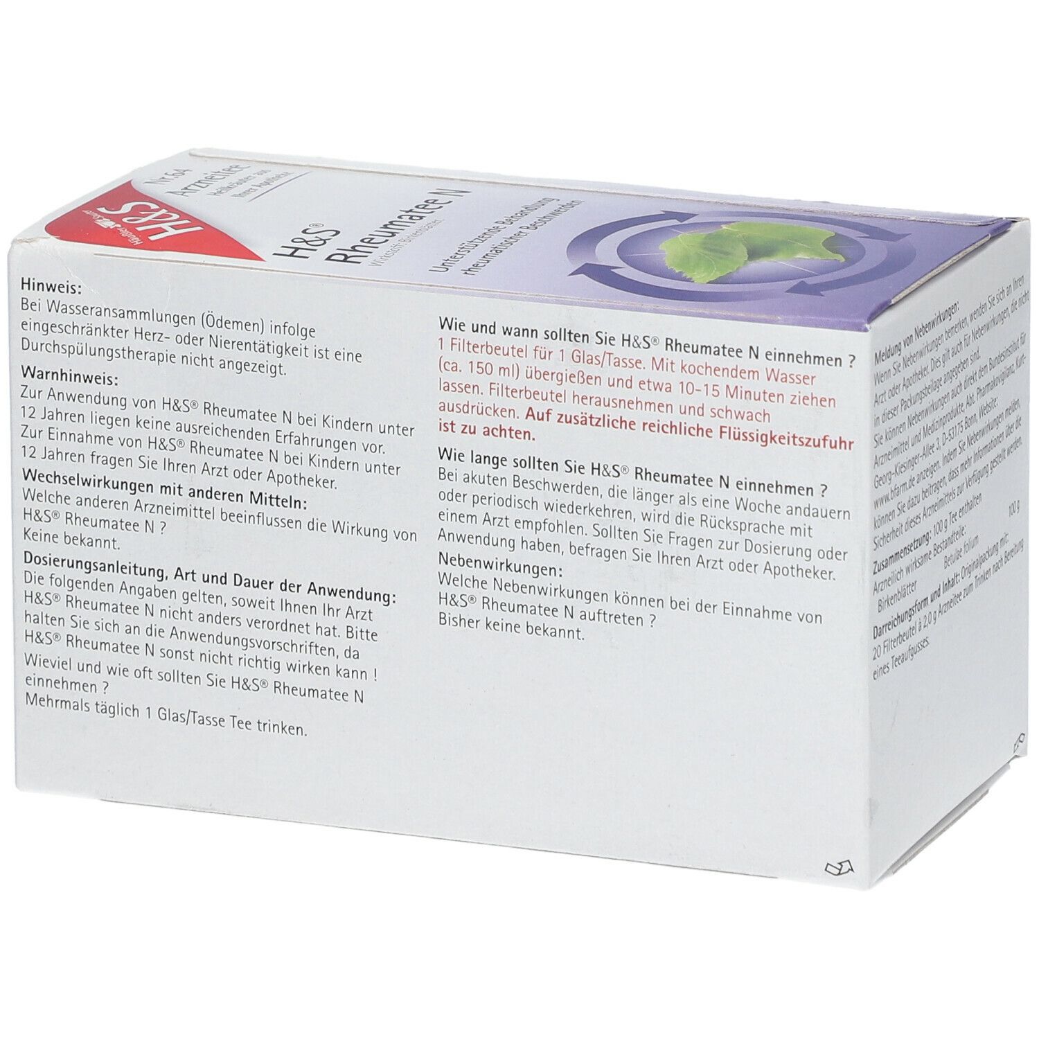 H&S® Rheumatee N