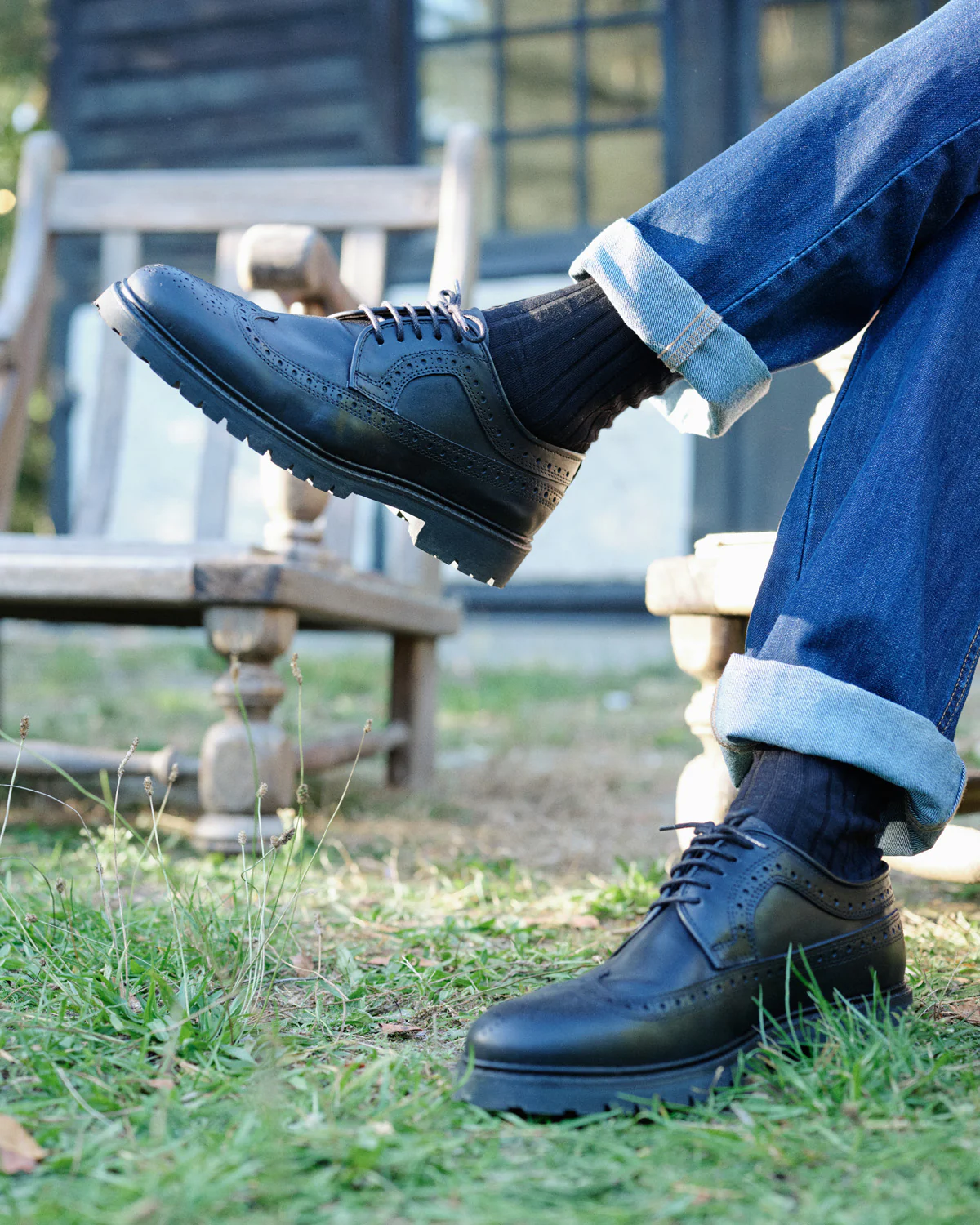 Robin-Derby en cuir noir