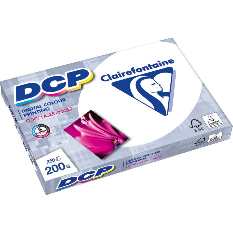 Papier A4 blanc 200 g Clairefontaine DCP - Ramette de 250 feuilles