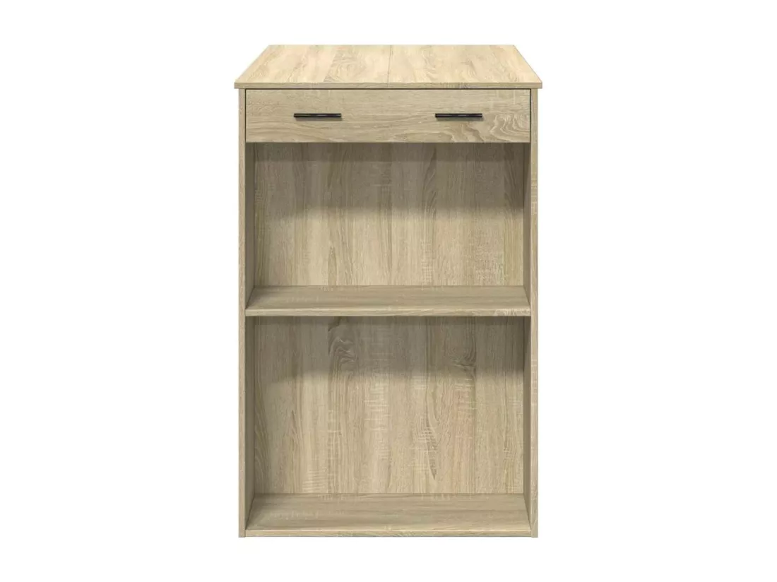 Table de bar chêne sonoma 102x70x103,5 cm bois d'ingénierie