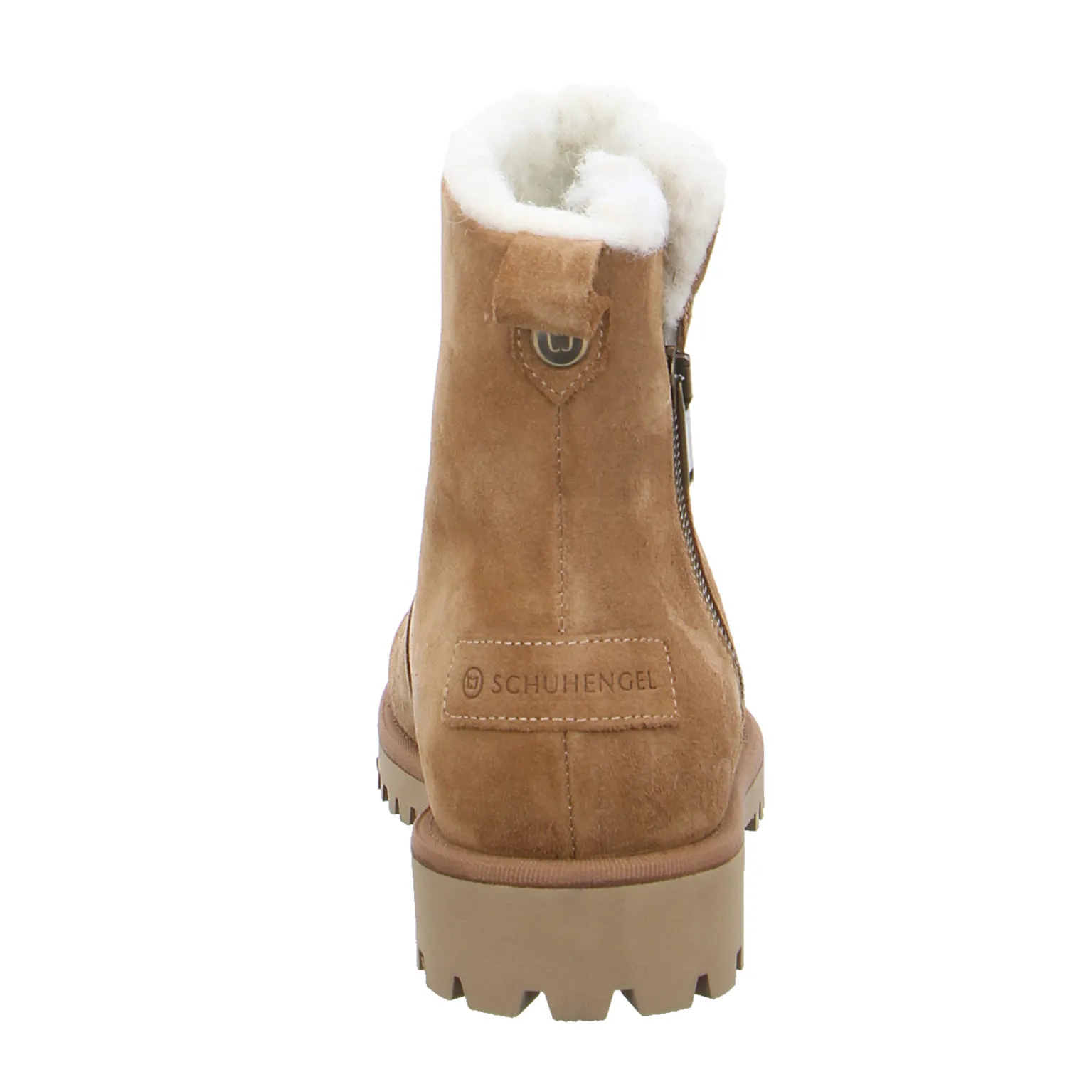 SCHUHENGEL Boot Cognac Leder  mit Wollfutter