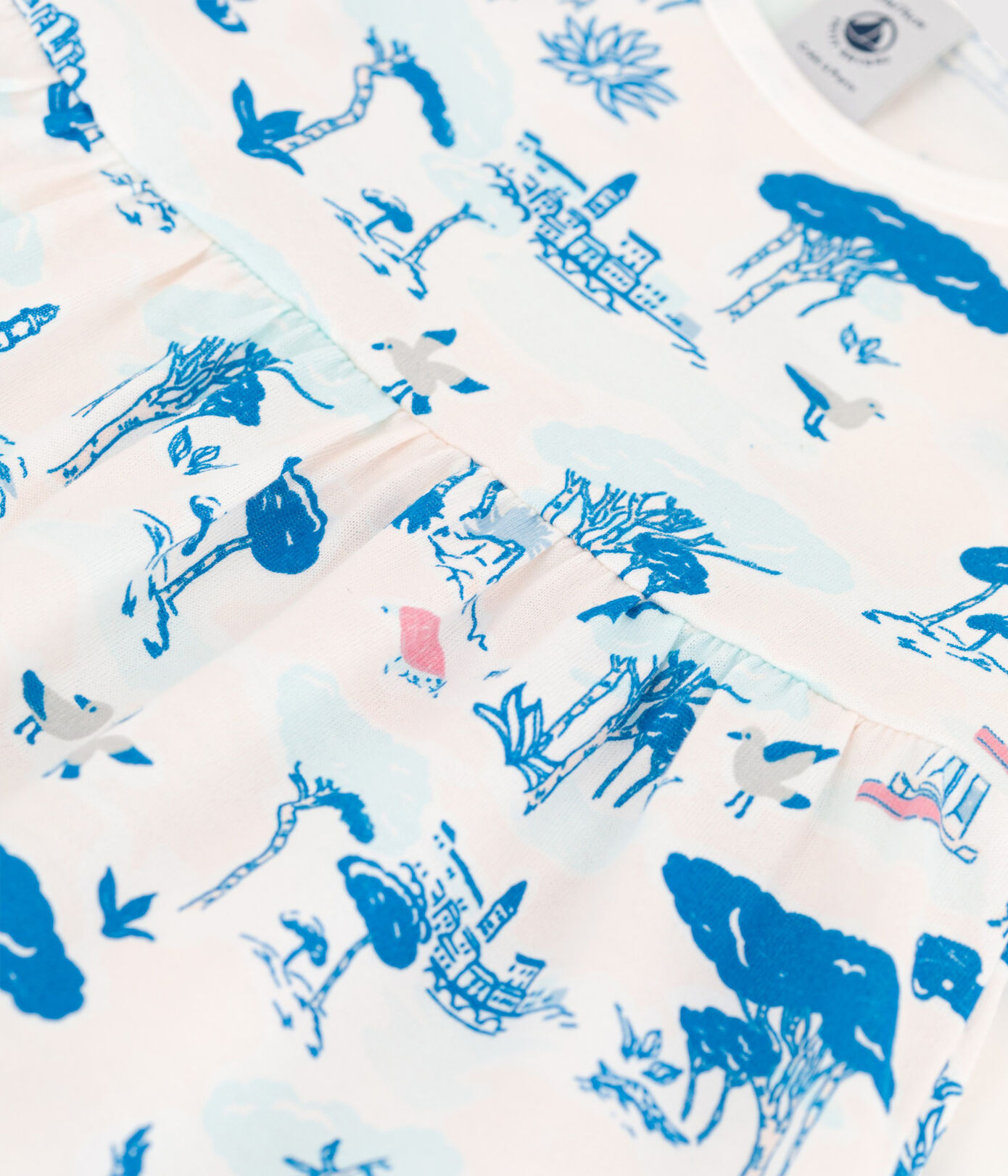 Robe imprimée sans manches en jersey bébé fille