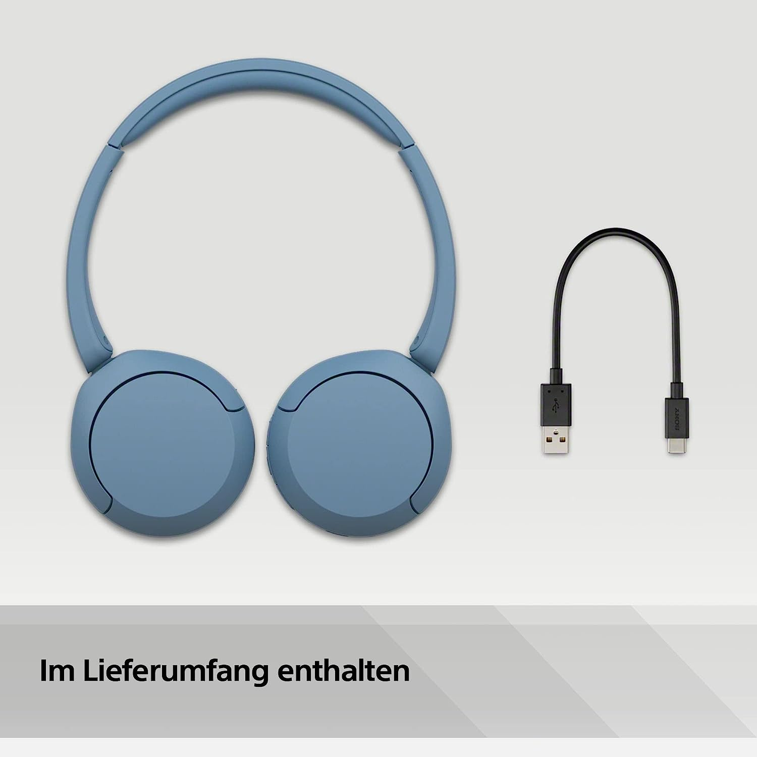 WH-CH520 Bluetooth 5.2 Kopfhörer On-Ear Headset mit Sprachsteuerung (WHCH520L.CE7) - Blau