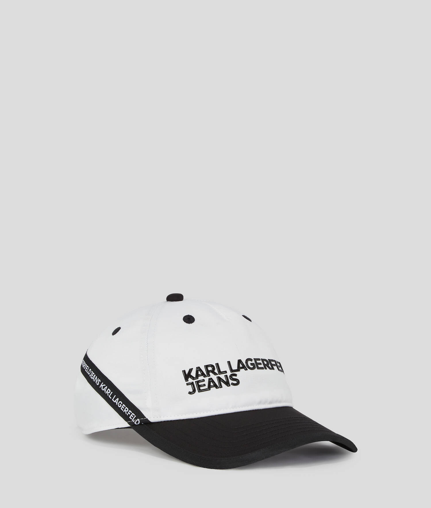 CASQUETTE AVEC BANDE EN NYLON - Blanc