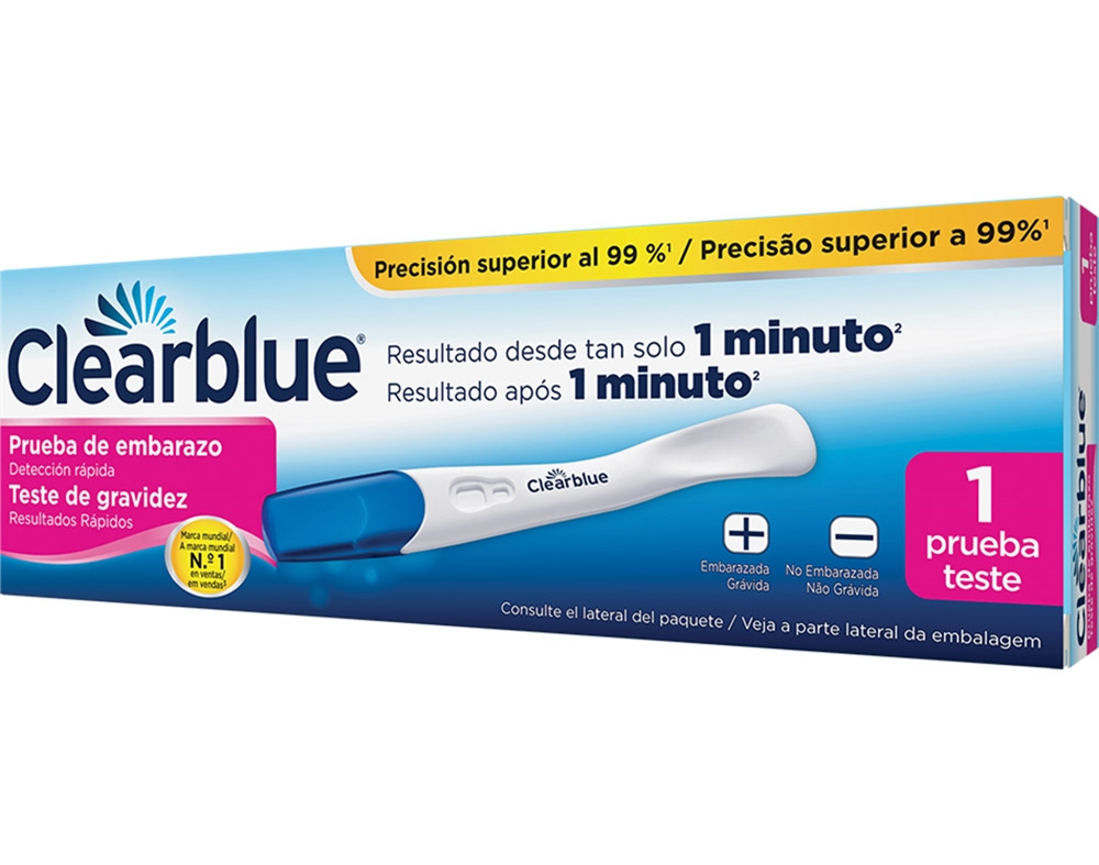 TESTE CLEARBLUE GRAVIDEZ 1 MINUTO