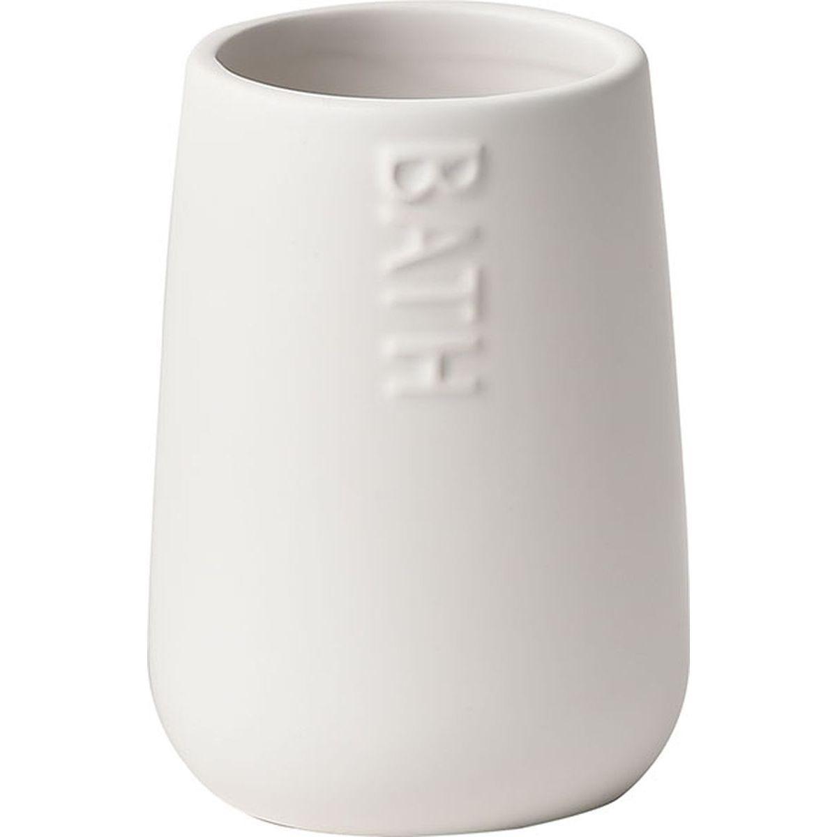 GOBELET DOLOMITE ROND BATH BLANC
