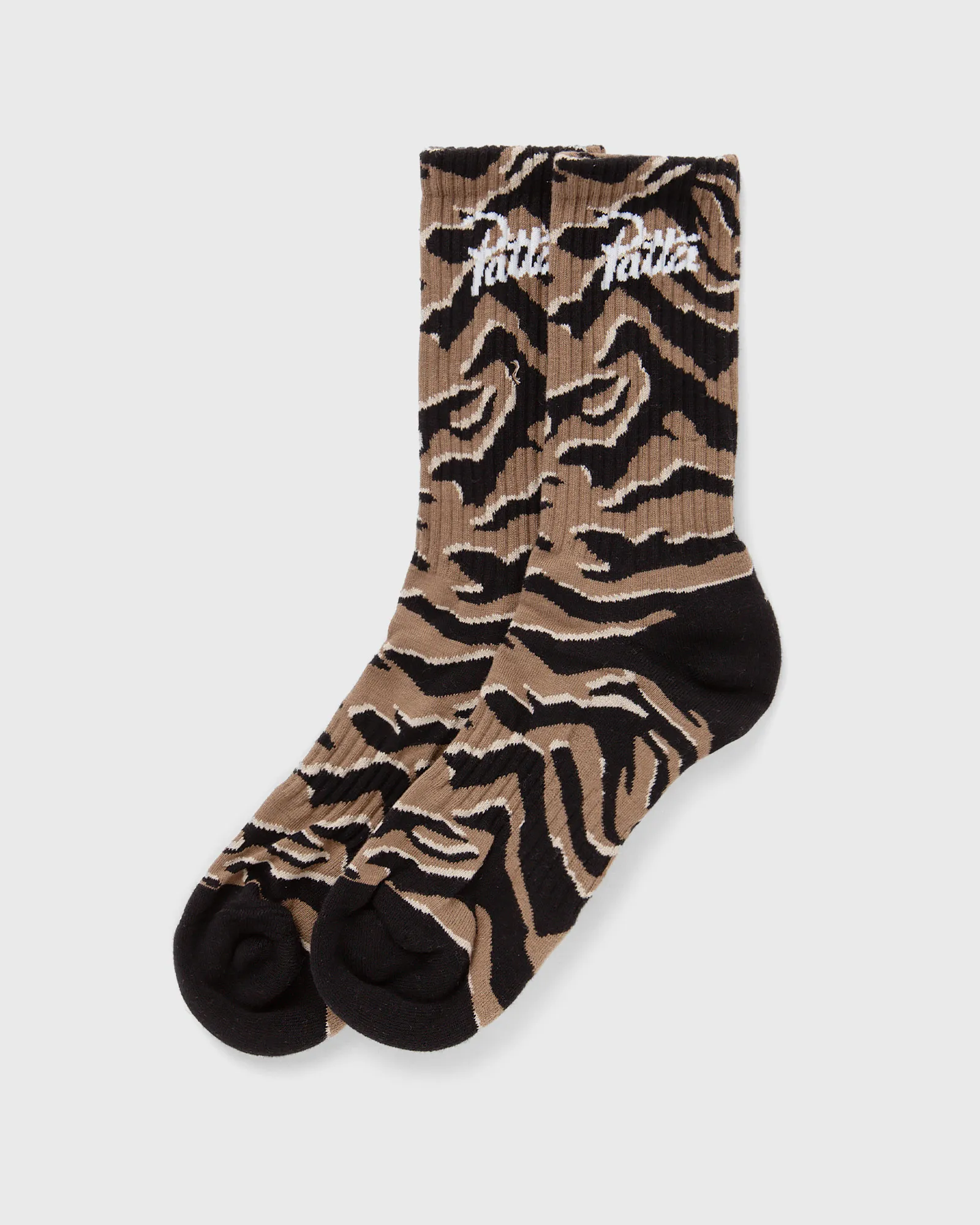 PATTA Tiger Stripe Script Logo Sport Socks