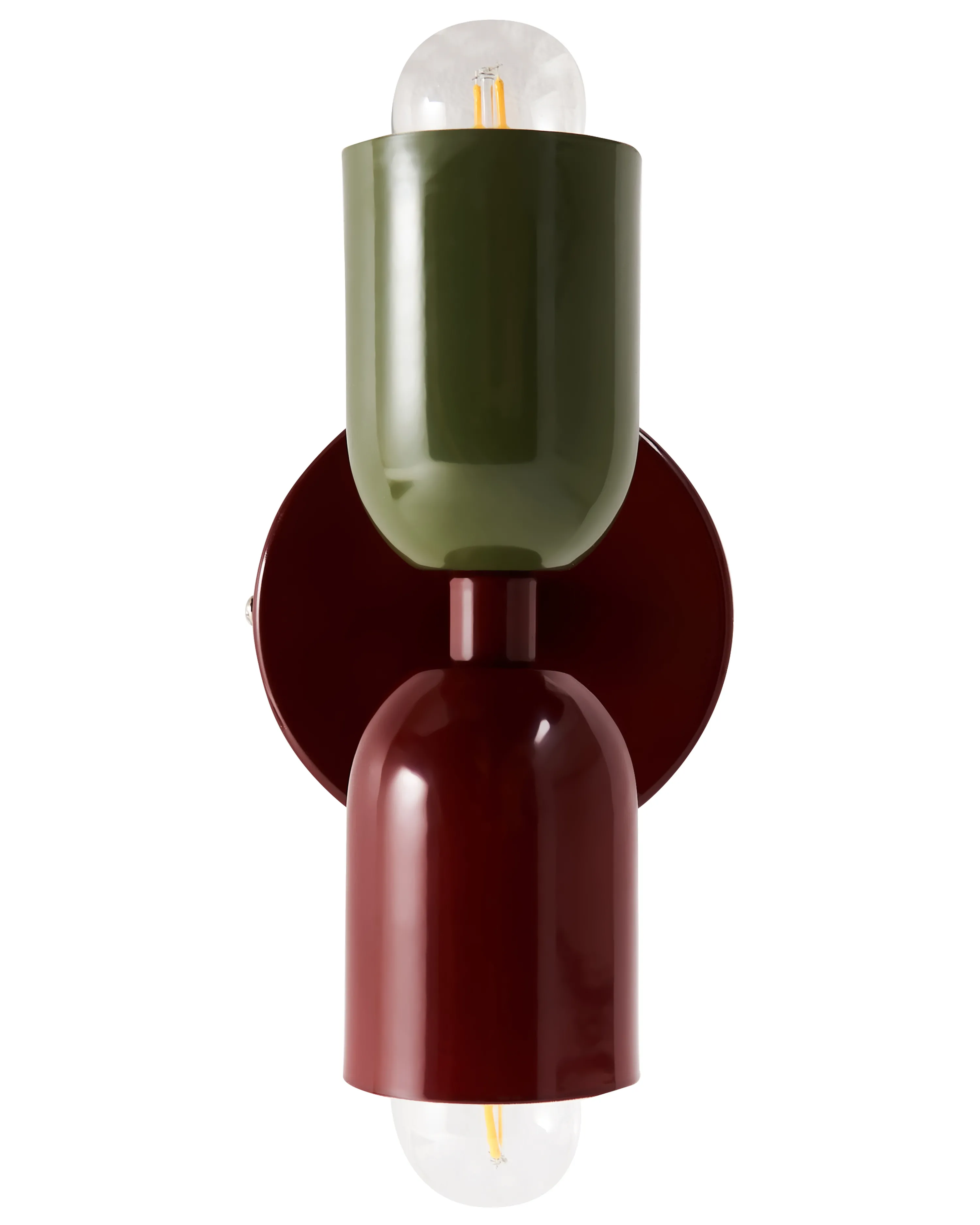 Set van 2 wandlampen TOPI Metaal Rood/groen