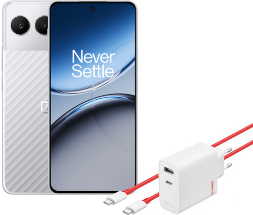 OnePlus Nord 4 512GB Zilver 5G + OnePlus SuperVOOC Oplader 80W met 2 Poorten