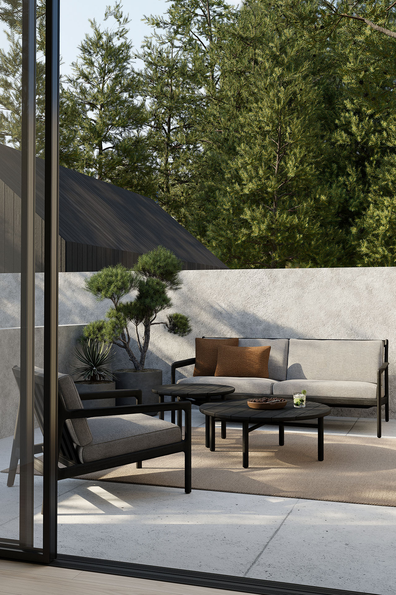 Kussen voor Jack loungestoel - zwart frame - off white