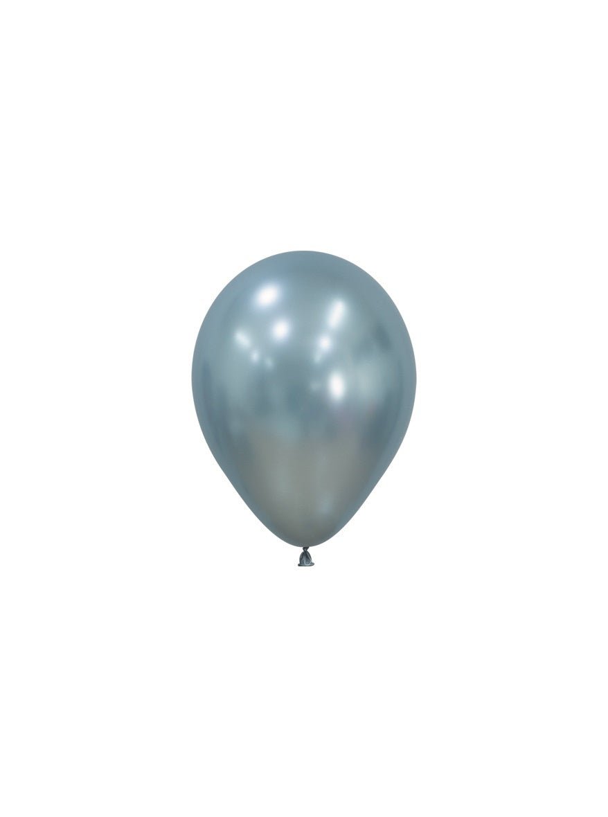 Blauwe Ballonnen metallic 12cm 50st