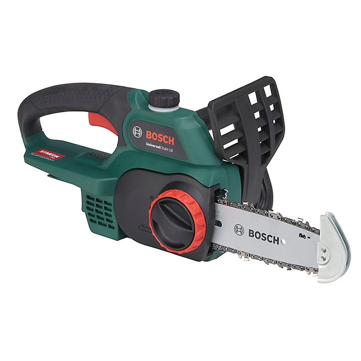 Tronçonneuse sur batterie Bosch UniversalChain guide 20 cm + chargeur et batterie 18V sans fil