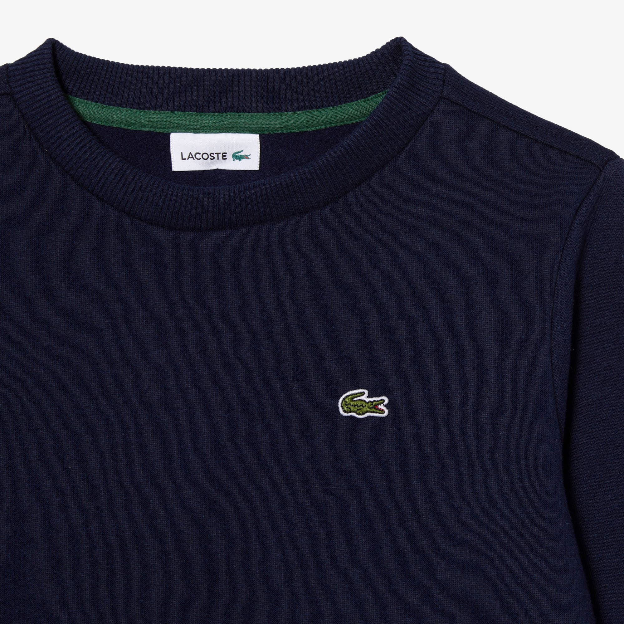 Sweatshirt enfant Lacoste en molleton de coton biologique Pullovers & Sweatshirts - Bleu - Lacoste - Enfant