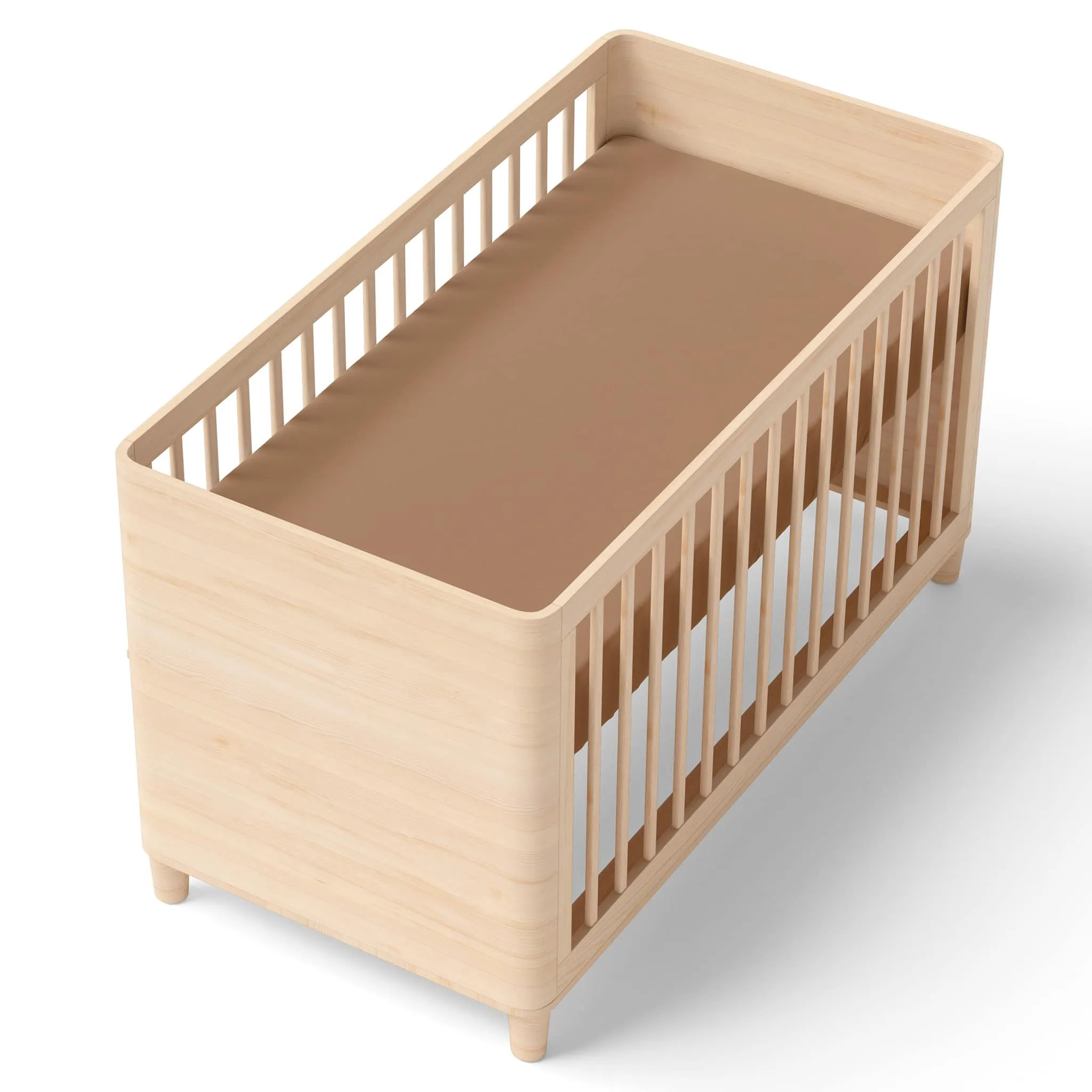 Origami Maison Drap Contour pour Lit de Bébé - Uni Moka