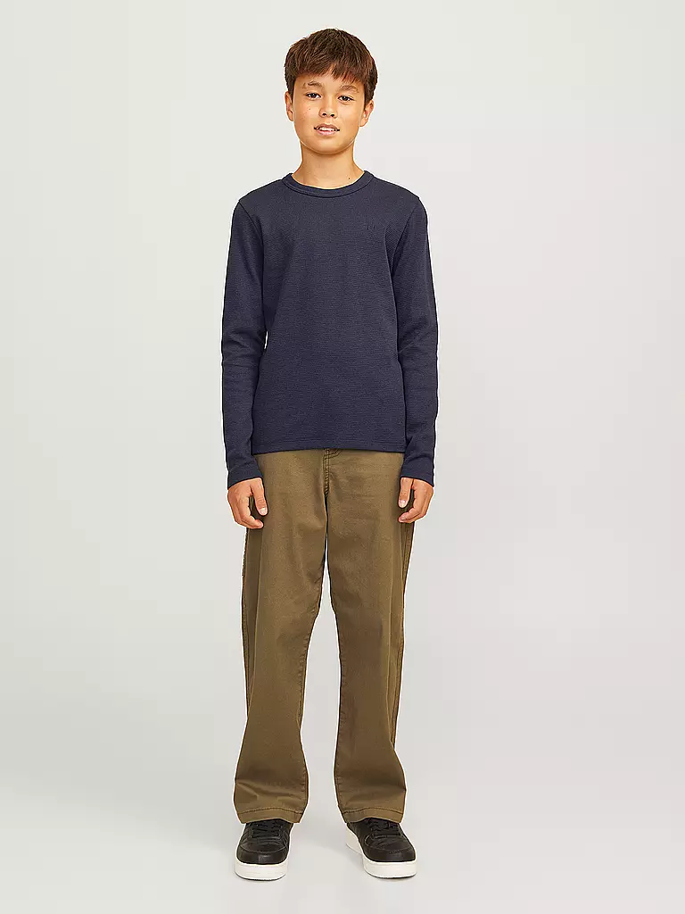 JACK & JONES Jungen Langarmshirt JPRBLUHARRY dunkelblau