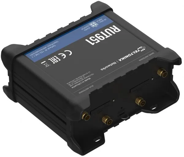 Teltonika RUT951 - Trådløs router - WWAN 3-port switch 2,4 GHz - 3G, 4G - DIN monterbar på skinne, overflademonterbar