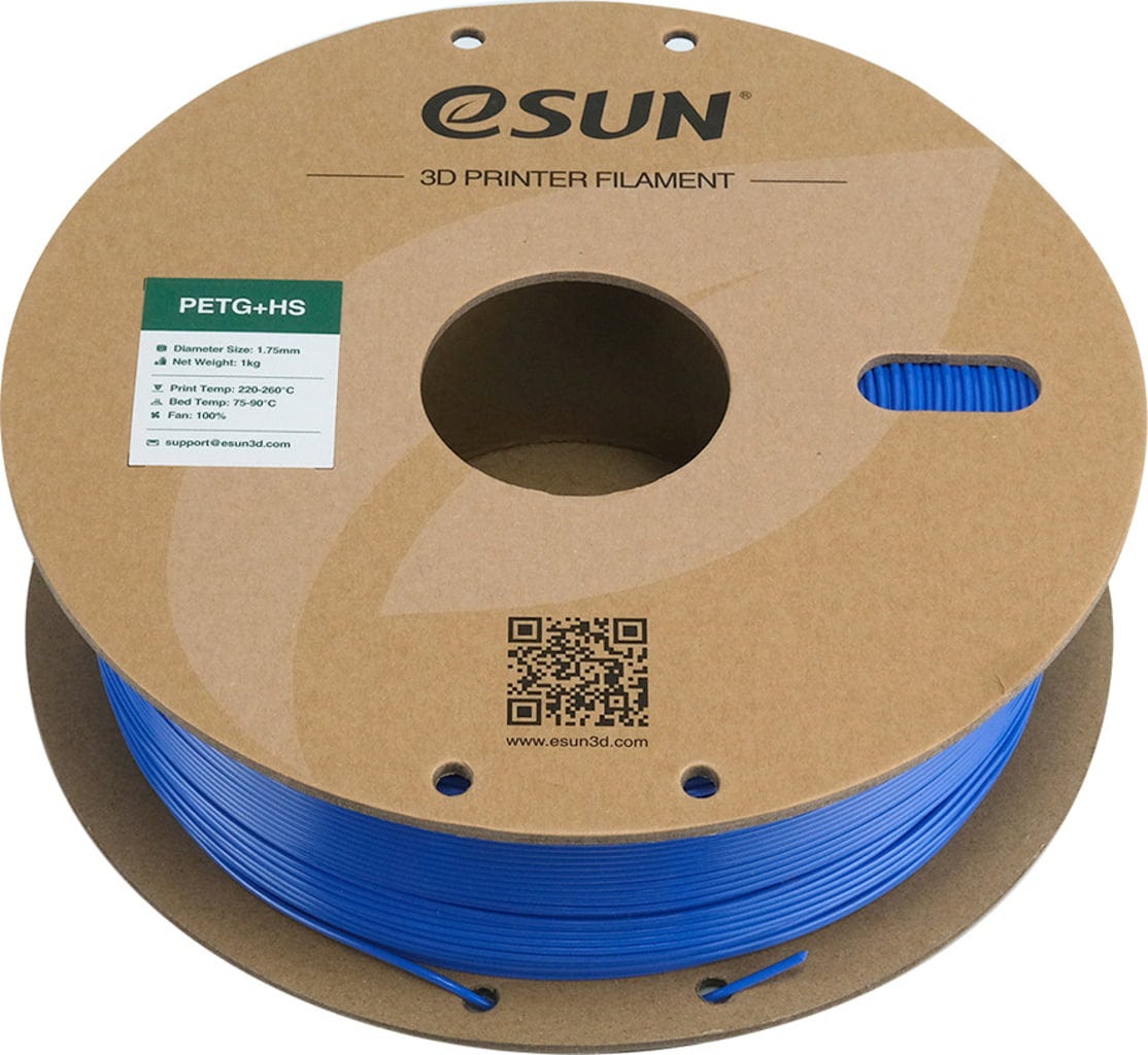 eSUN  PETG+HS Blue, 1,75 mm / 1000 g    PETG-Material für den Hochgeschwindigkeitsdruck