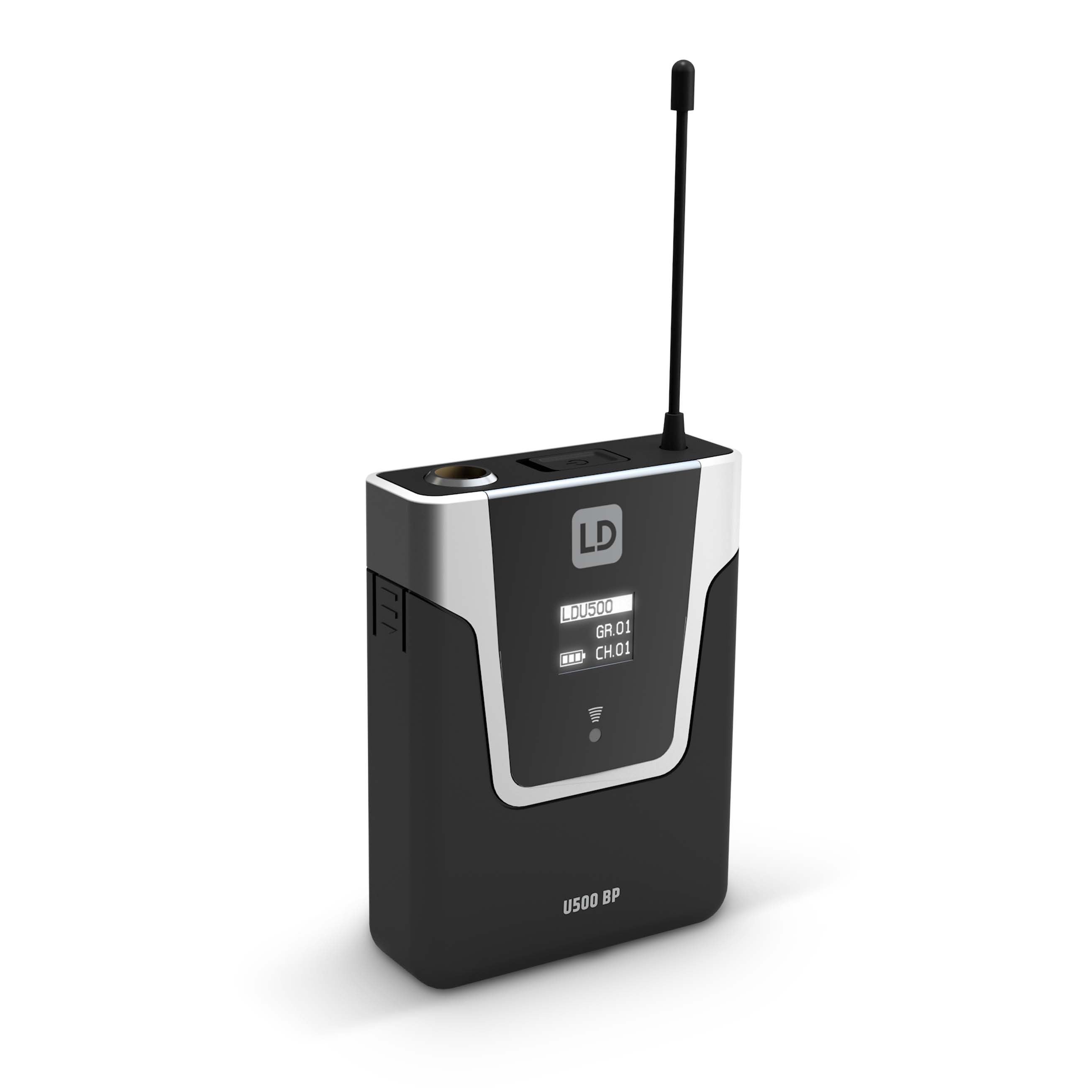 LD Systems U508 BPL draadloze dasspeld microfoon (823 - 832 MHz + 863 - 865 MHz)