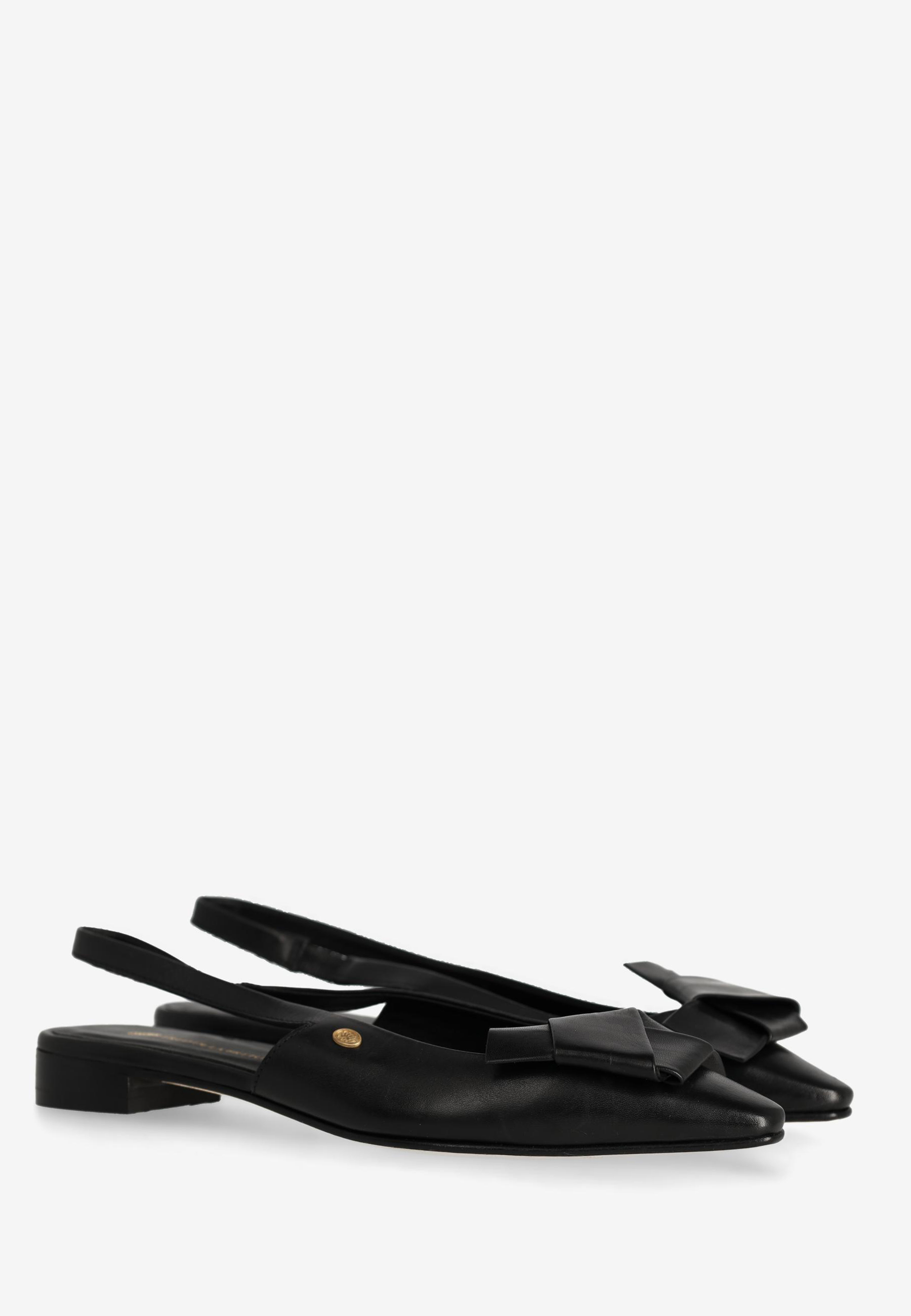 ELISSE SLING Slingback nappa leather Black