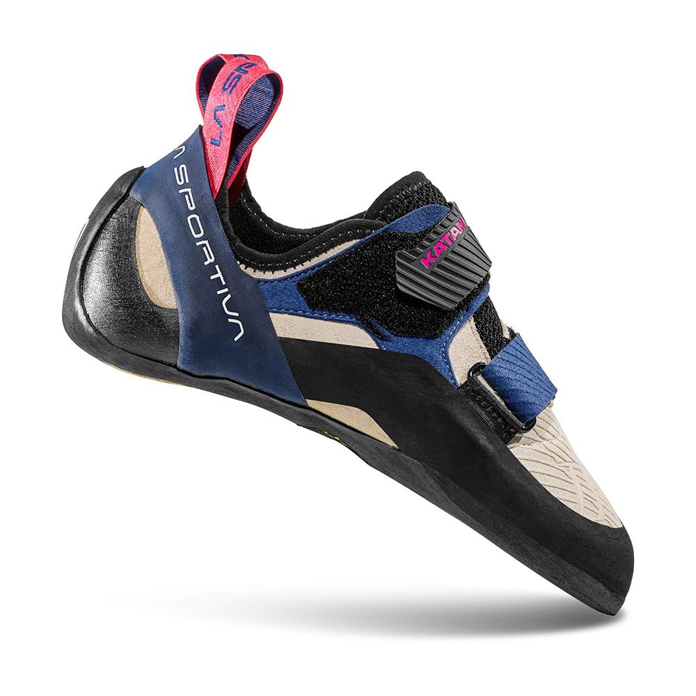 La Sportiva KATANA - Chaussons d'escalade Femme white/storm blue