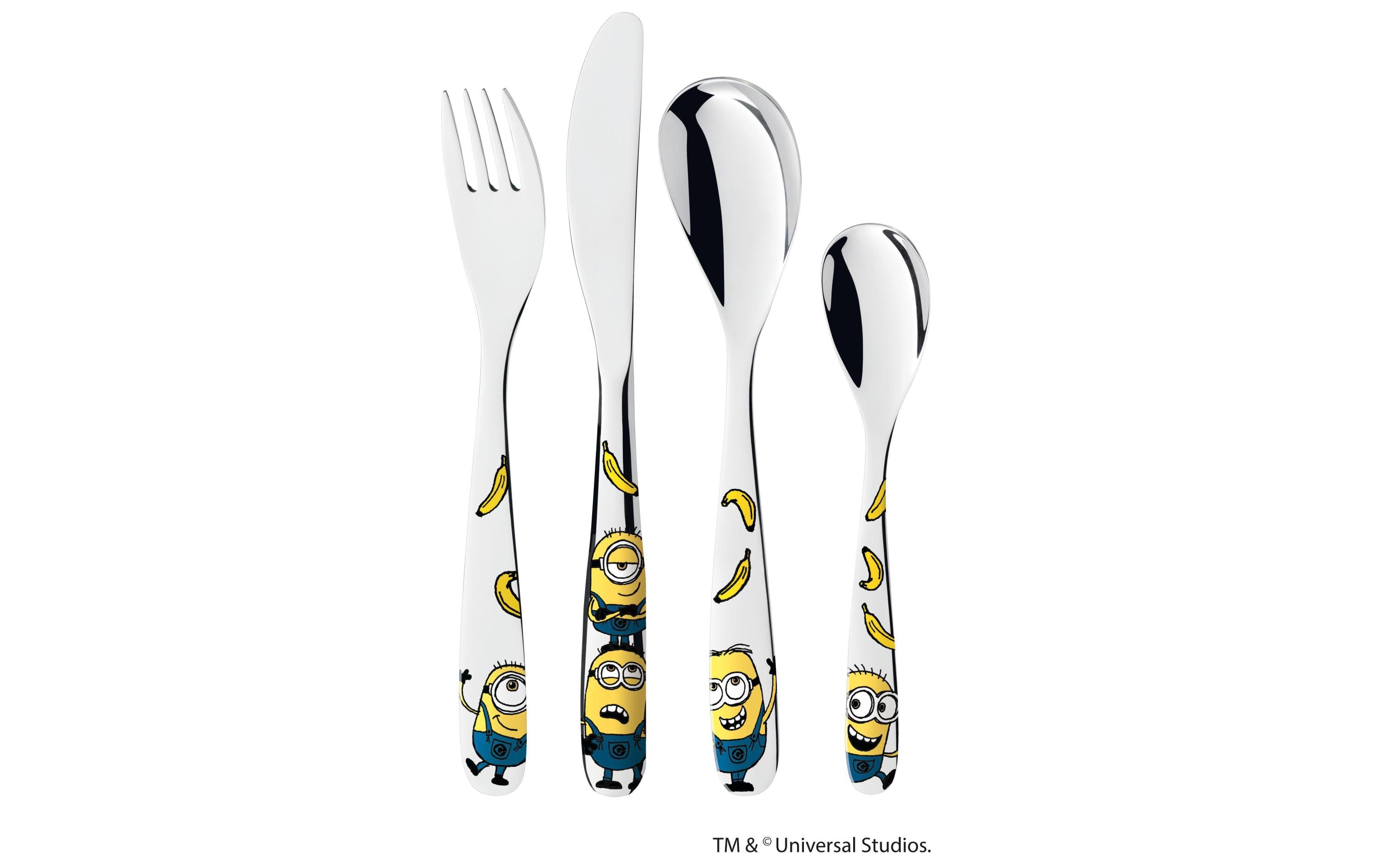 Kinderbesteckset Minions 4-teiligBesteck für Kinder