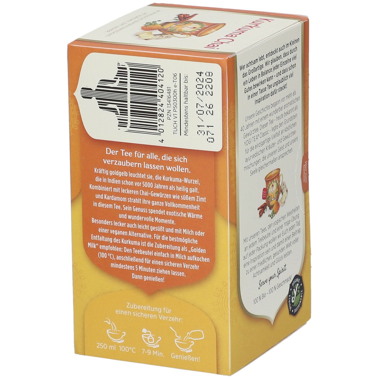YOGI TEA® Kurkuma Chai, Bio Gewürz- und Kräutertee