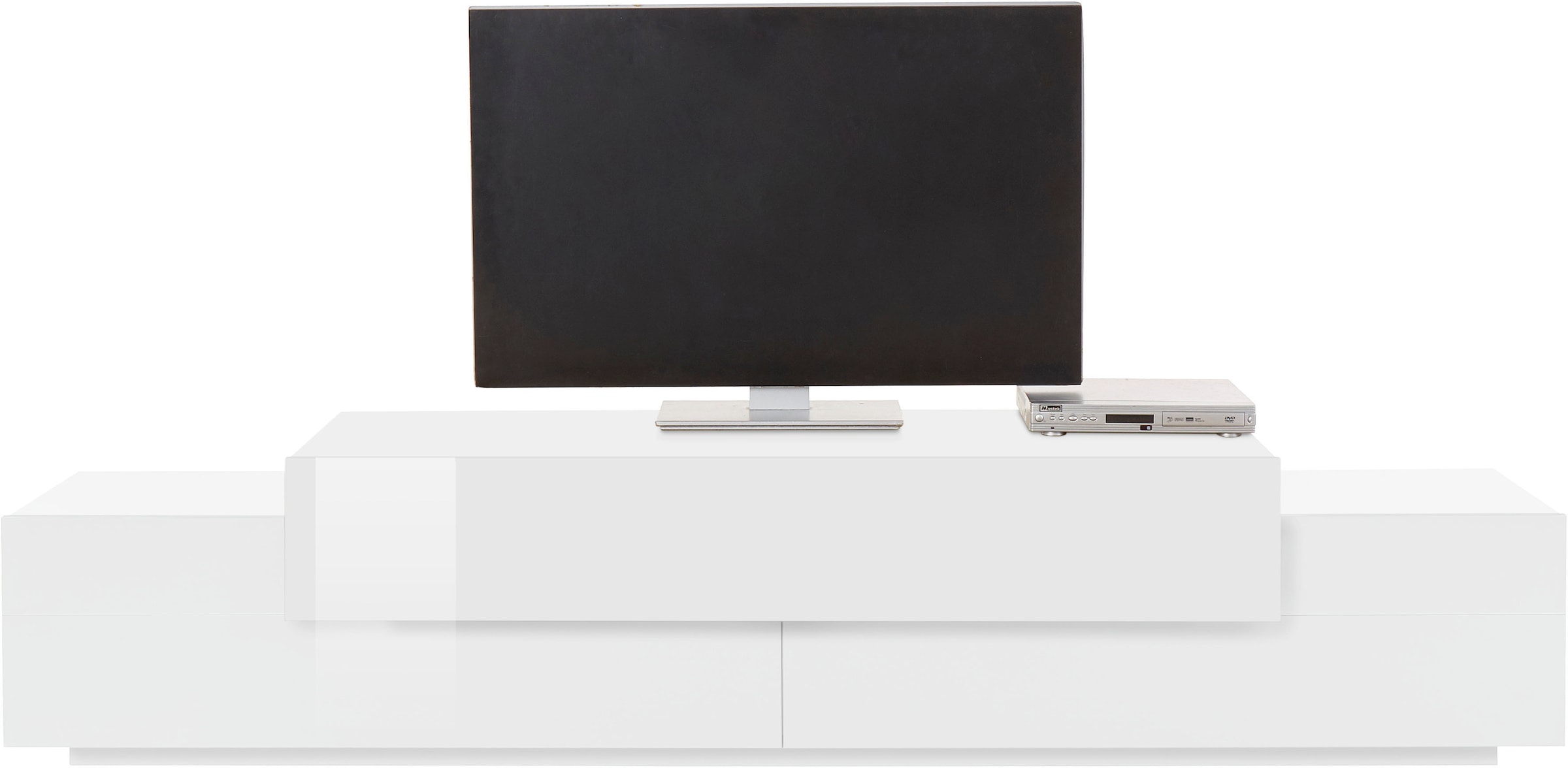 INOSIGN Lowboard »Coro,Lowboard,TV-Kommode,TV-Möbel,TV-Bank« mit 3 Klappen, (B/T/H) 240x45x51,6 cm