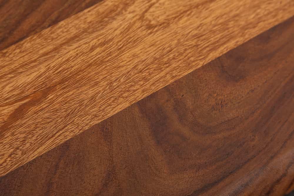 Massives Wandregal MAMMUT 115cm braun Sheesham stone finish Regalbrett Baumkante