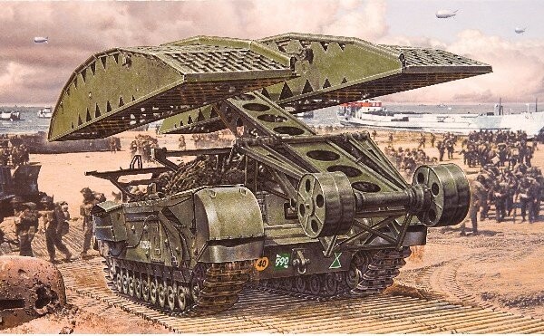 Airfix - Churchill Bridge Tank Byggesæt - 1:76 - A04301V
