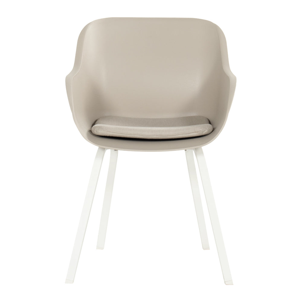 Hartman Le Soleil Tuinstoel Set van 2 - Taupe/Wit
