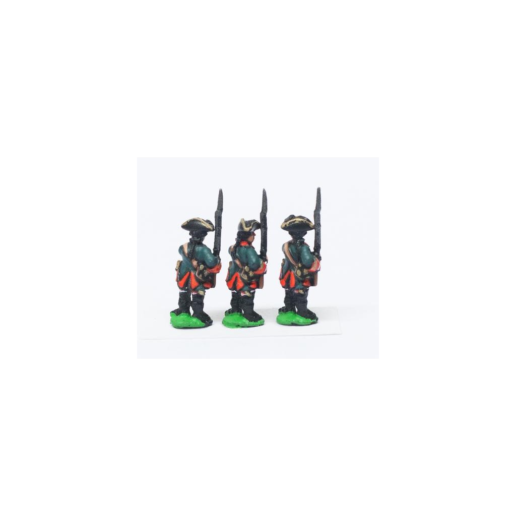 Seven Years War Russian: Musketeers, at the Ready, Musket Upright