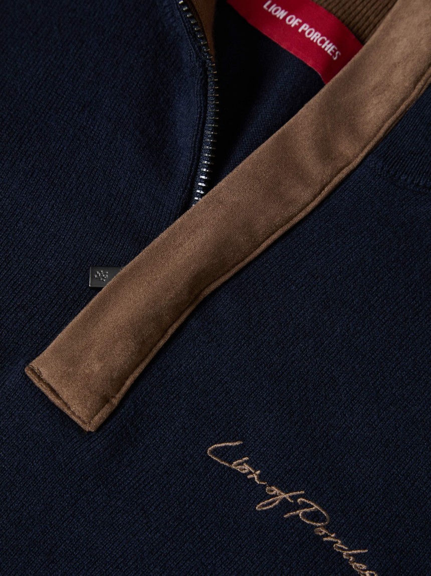 Camisola de malha com carcela