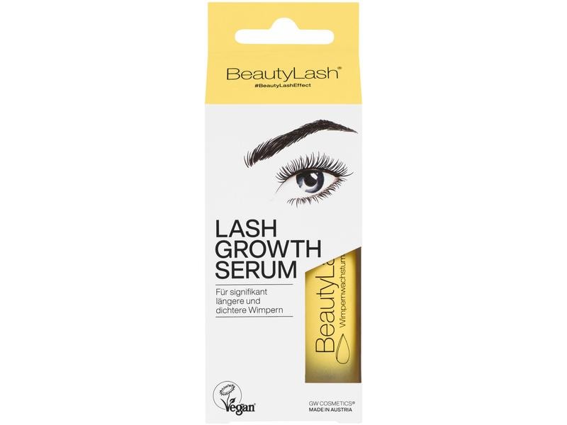 BeautyLash Wachstumsserum für Wimpern 3 ml Veganes Wimpernwachstumsserum mit reichhaltigen Pflanzenextrakten