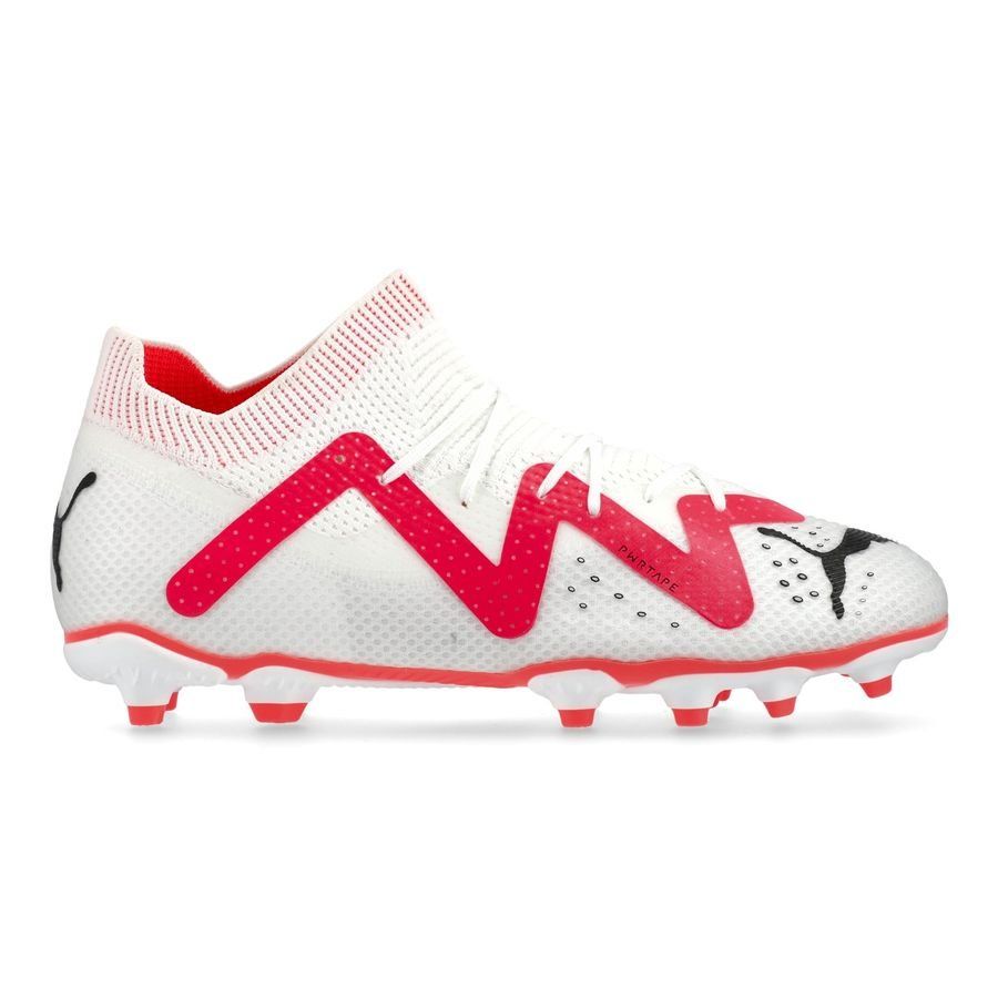 PUMA Future Pro FG/AG Breakthrough - Blanc/Noir/Fire Orchid Enfant