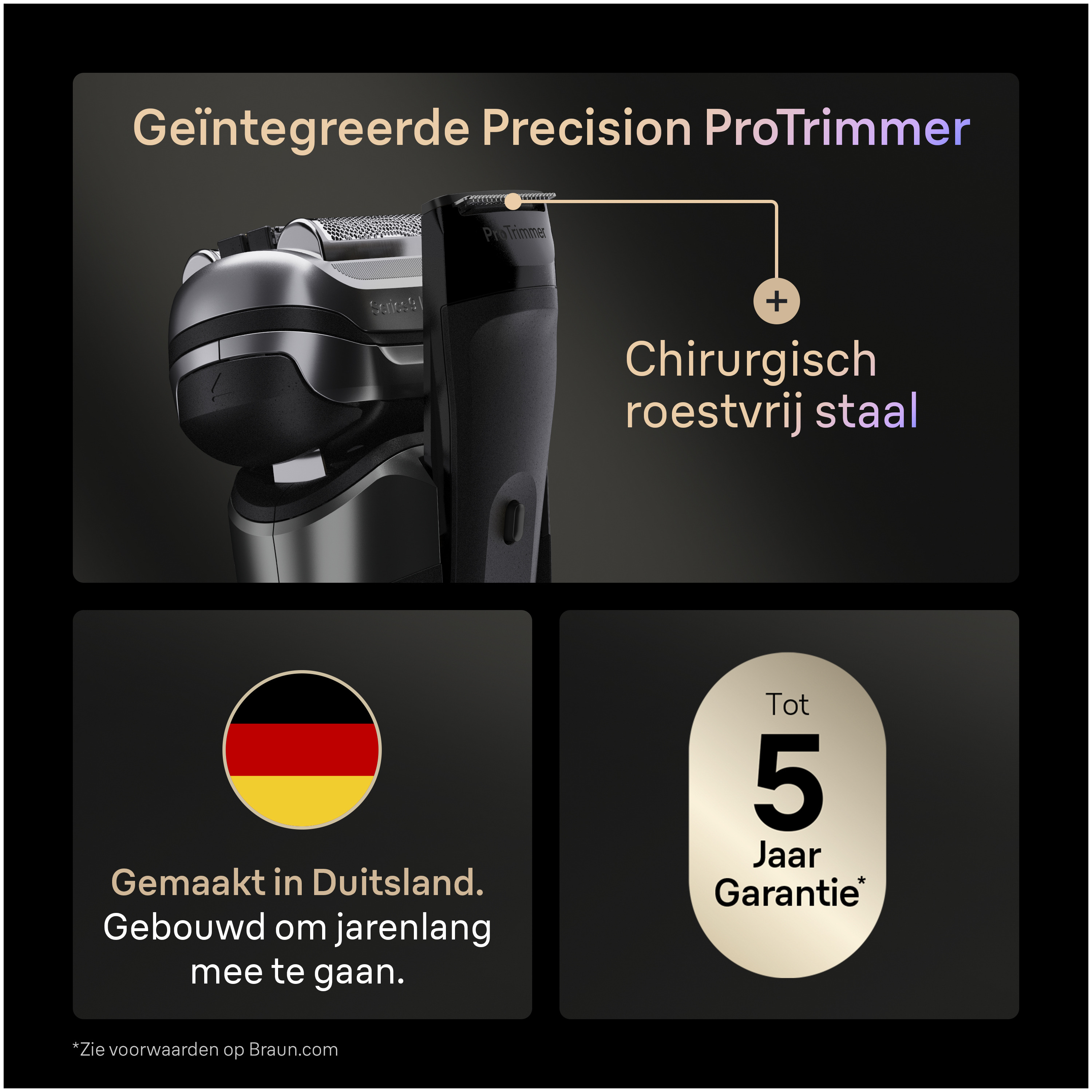 Braun Elektrisch Scheerapparaat Series 9 Pro+ 9655cc